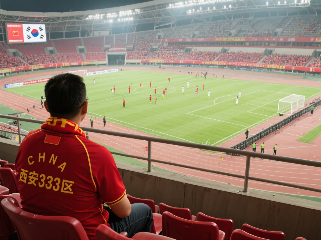 *例如，在一次国足对阵韩国队的比赛中，一位资深球迷